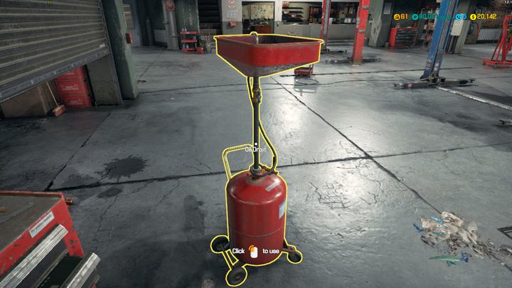A drain for oil - Workshop hardware | Car Mechanic Simulator 2018 Guide - Gameplay basics - Car Mechanic Simulator 2018 Game Guide