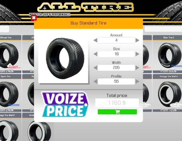 Buy four tires of a certain type (the same as those that were previously in the car) - Order 1 - Emden Lotz | Car Mechanic Simulator 2018 Story orders - Story orders - Car Mechanic Simulator 2018 Game Guide