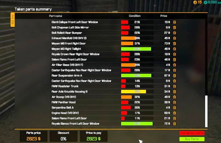 Test track also allows you to analyze damage in a car that you are currently repairing - Order 4 - Mayan M6 | CMS 2018 Walkthrough - Story orders - Car Mechanic Simulator 2018 Game Guide