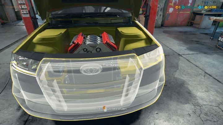 The white outlines can merge with other elements and disappear - be sure to check for each element individually - Order 8 - Olsen Grand Club | Car Mechanic Simulator 2018 Walkthrough - Story orders - Car Mechanic Simulator 2018 Game Guide