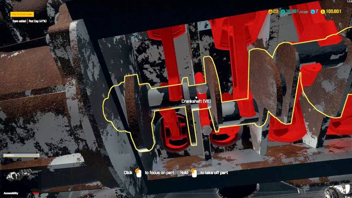 To replace the crankshaft, youll need to dismantle the entire engine and most of its additional components - Order 23 - Bolthorn Grand Mojave | Car Mechanic Simulator 2018 Walkthrough - Story orders - Car Mechanic Simulator 2018 Game Guide