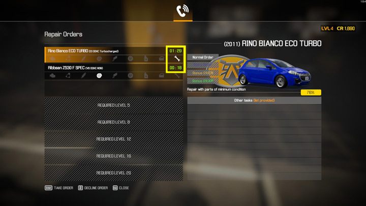 Normal orders are always available and offer random repairs of varying complexity - Car Mechanic Simulator 2021: Commission types - Basics - Car Mechanic Simulator 2021 Guide