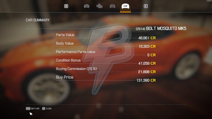 The purchase option will be visible in the CR price tab - Car Mechanic Simulator 2021: Car Salon - Locations - Car Mechanic Simulator 2021 Guide