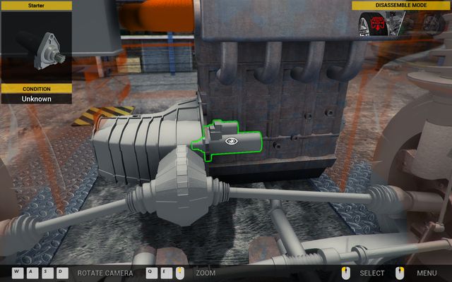 Starter is located right next to the gearbox. - Order 5 - Revton Wind - Orders - First garage - Car Mechanic Simulator 2014 - Game Guide and Walkthrough