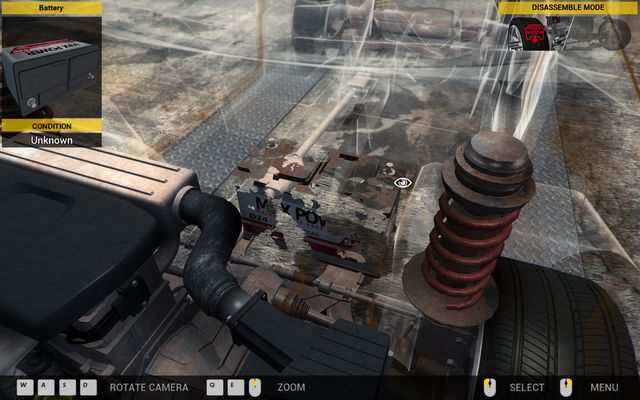 Disappearing battery! - Order 7 - Genesis Town - Orders - First garage - Car Mechanic Simulator 2014 - Game Guide and Walkthrough