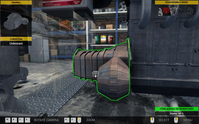 Disassembling the gearbox is a time-consuming operation. - Order 11 - Revton Van - Orders - First garage - Car Mechanic Simulator 2014 - Game Guide and Walkthrough