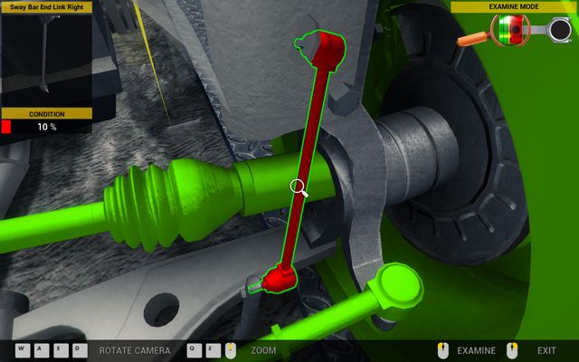 The problematic part is located right behind the wheel. - Order 14 - Vulcan Family - Orders - First garage - Car Mechanic Simulator 2014 - Game Guide and Walkthrough