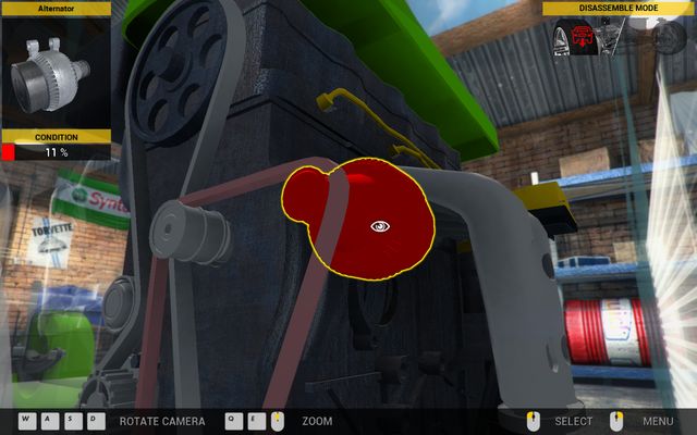 Broken alternator is cause of problems with timing and ignition. - Order 18 - Vulcan Family - Orders - First garage - Car Mechanic Simulator 2014 - Game Guide and Walkthrough