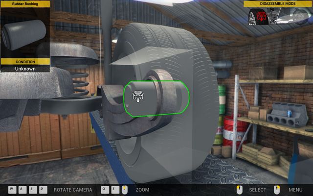 Rear bushings are located in wheel hubs of both wheels. - Order 20 - Genesis Town - Orders - First garage - Car Mechanic Simulator 2014 - Game Guide and Walkthrough