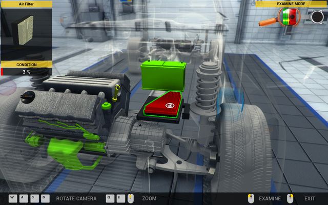 There is green everywhere - except of that miserable air filter... - Order 28 - Olsen Grand - Orders - Second garage - Car Mechanic Simulator 2014 - Game Guide and Walkthrough