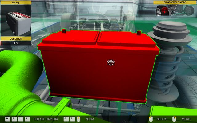 You won't drive far without the battery... - Order 30 - Aisan Cougar - Orders - Second garage - Car Mechanic Simulator 2014 - Game Guide and Walkthrough