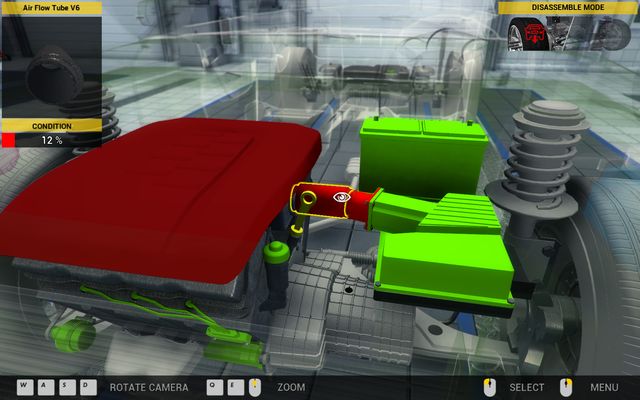 Change of the air elements in cars with V6 engines requires disassembling of the engine cover. - Order 36 - Sceo LC500 - Orders - Second garage - Car Mechanic Simulator 2014 - Game Guide and Walkthrough