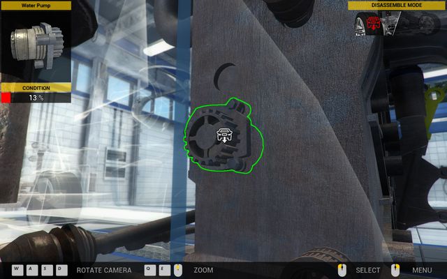 To get to the water pump you need to disassemble the entire valvetrain. - Order 39 - Genesis Town - Orders - Second garage - Car Mechanic Simulator 2014 - Game Guide and Walkthrough