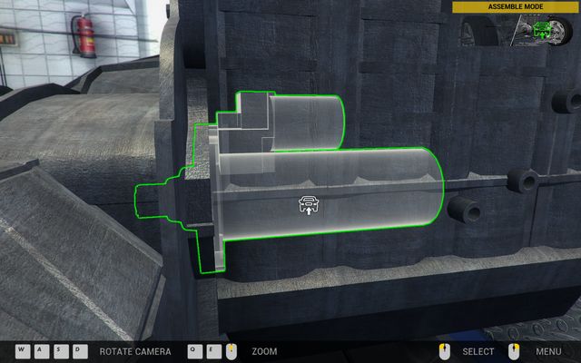 The starter is located next to the gearbox. - Order 42 - Vulcan Family - Orders - Second garage - Car Mechanic Simulator 2014 - Game Guide and Walkthrough