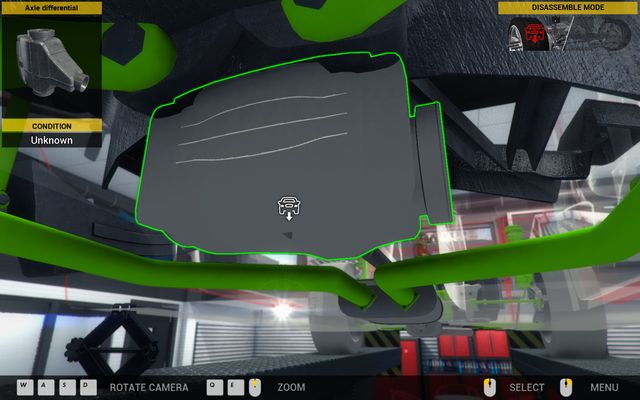 The axle differential is hidden under the rear suspension. - Order 47 - Vulcan Spectre - Orders - Third garage - Car Mechanic Simulator 2014 - Game Guide and Walkthrough