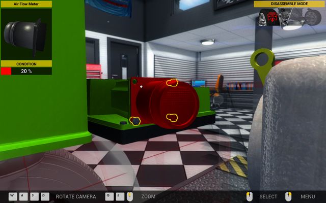 You need to remove the engine cover in order to reach the flow meter. - Order 67 - Olsen Grand - Orders - Third garage - Car Mechanic Simulator 2014 - Game Guide and Walkthrough