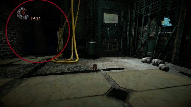 The red marker indicates the location of a Shadow Portal. - Mission 6 - The Antidote II - The Main Campaign - walkthrough - Castlevania: Lords of Shadow 2 - Game Guide and Walkthrough