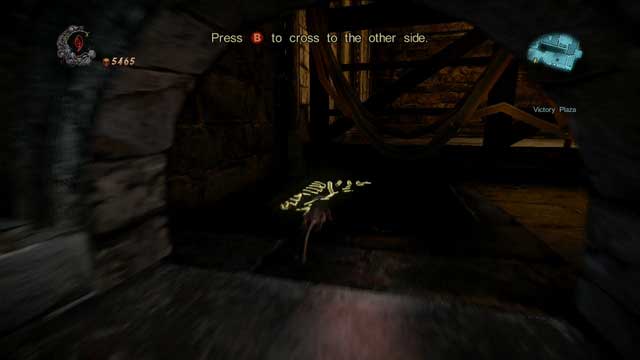 After arriving near a hole leading below, turn to the right. - Mission 6 - The Antidote II - Piles of Sacrifice and Dungeon Keys - First pass - Castlevania: Lords of Shadow 2 - Game Guide and Walkthrough