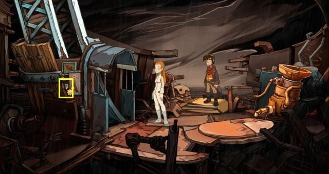 The twelfth and final fragment is found at the radio tower on Watchit Island - Puzzles - secrets and collectibles in Chaos on Deponia - Game Guide - Chaos on Deponia Guide