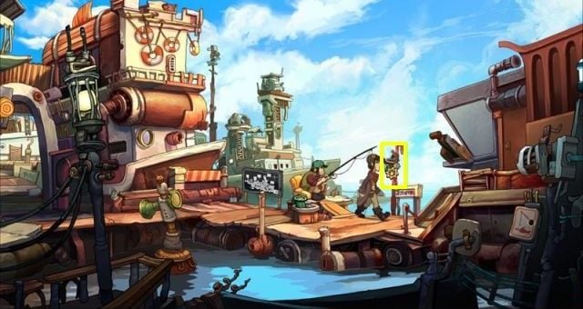 According to the guide, youll now need frozen earth - Earth Platypus | Chaos on Deponia Walkthrough - Have words with Goal - Chaos on Deponia Guide