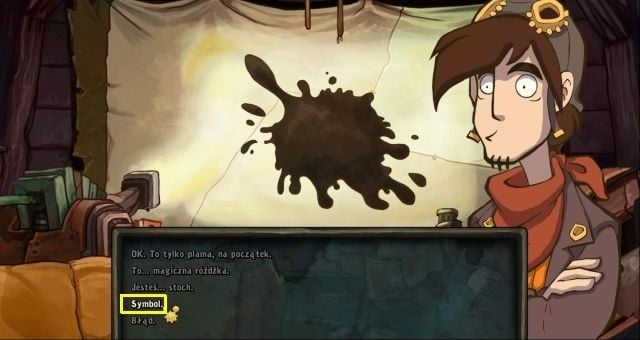 Approach the projector and use the slides you have in your inventory - Join the rebels - Chaos on Deponia Walkthrough - Convince Baby Goal - Chaos on Deponia Guide