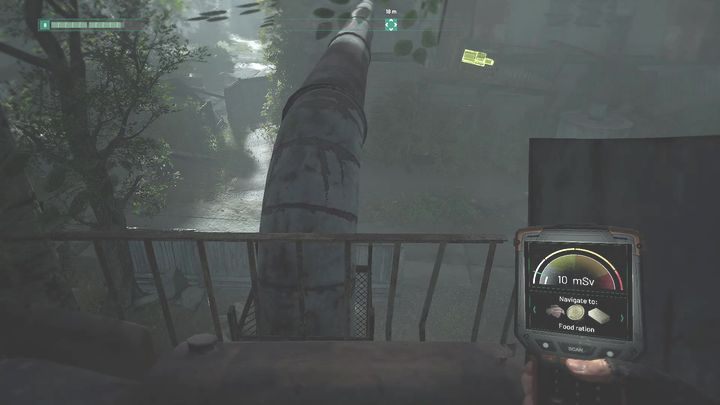 The drop is on the balcony - Chernobylite: Food Stash - walkthrough - Main missions - Chernobylite Guide