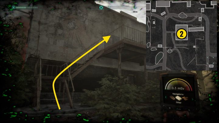 Inside, look for the stairs leading down - Chernobylite: Mikhail in trouble - walkthrough - Mikhail Questline - Chernobylite Guide