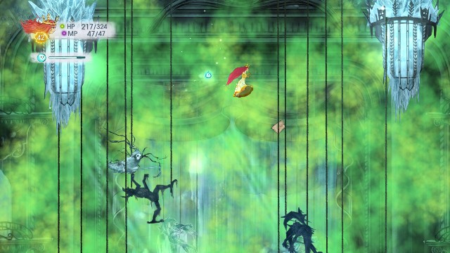 In the room poisoned by Nox, there is a message at the top - Chapter 10 | Collectibles - Collectibles - Child of Light Game Guide