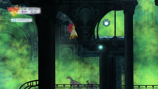 Tumbled Sapphire in the chest and Tumbled Citrine in the stone - Chapter 10 | Collectibles - Collectibles - Child of Light Game Guide