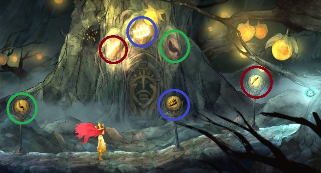 After you meet your companion and learn how to regenerate Health Points, you have to face the first puzzle - Chapter 1 - The Girl and the Firefly | Walkthrough - Walkthrough - Child of Light Game Guide