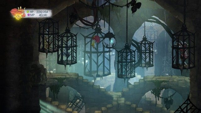 After you fly to the very bottom of the location, you will find a door - Chapter 8 - The Highest of High | Walkthrough - Walkthrough - Child of Light Game Guide