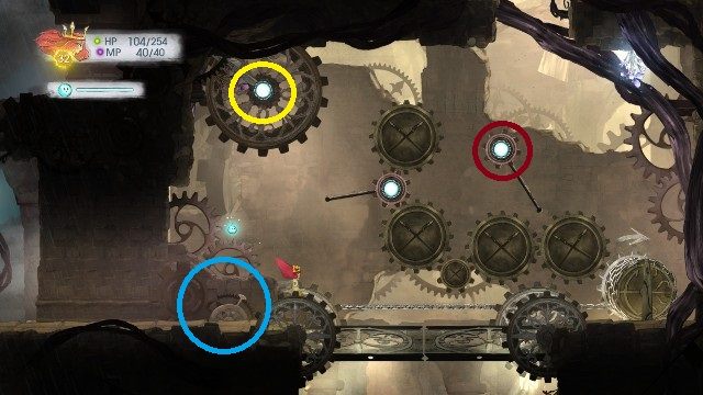 After you free your companions, you will have to solve a puzzle to proceed on - Chapter 8 - The Highest of High | Walkthrough - Walkthrough - Child of Light Game Guide