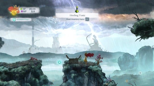 The next one is not hidden and it is on the road, right after the first battle - Chapter 1 | Collectibles - Collectibles - Child of Light Game Guide
