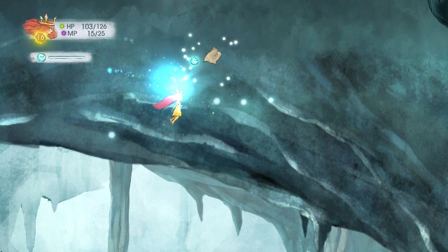 If you continue right you will find a big head scultpure - Chapter 4 | Collectibles - Collectibles - Child of Light Game Guide