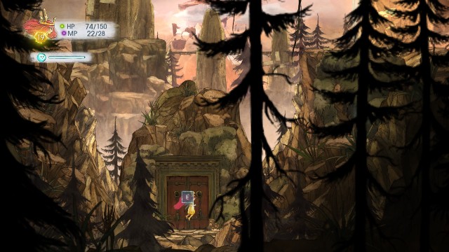 After you push the block of wood off in order to open the passage, wait a little bit - Chapter 5 | Collectibles - Collectibles - Child of Light Game Guide