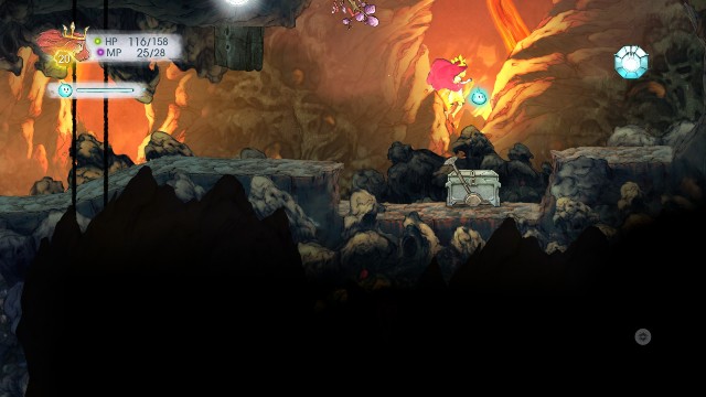 In the chest, there is a Rough Tourmaline, and the stone hides a Rough Ruby - Chapter 5 | Collectibles - Collectibles - Child of Light Game Guide