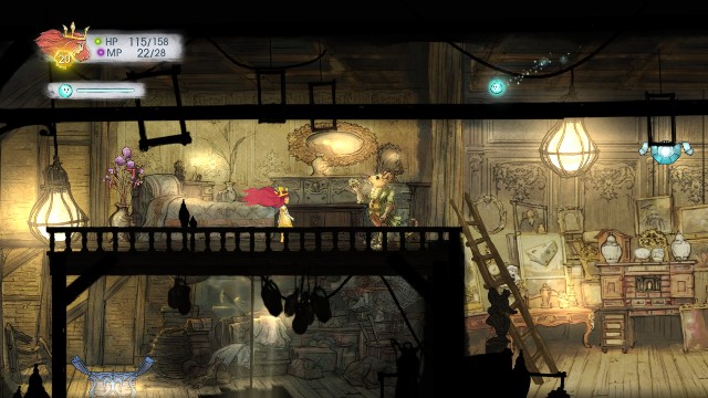 Inside the stone, there is a Rough Sapphire, while in the chest - a Potent Magic Potion - Chapter 6 | Collectibles - Collectibles - Child of Light Game Guide