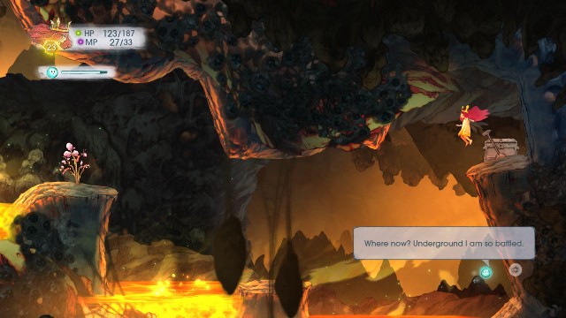 Inside, you find a Tumbled Sapphire - Chapter 6 | Collectibles - Collectibles - Child of Light Game Guide