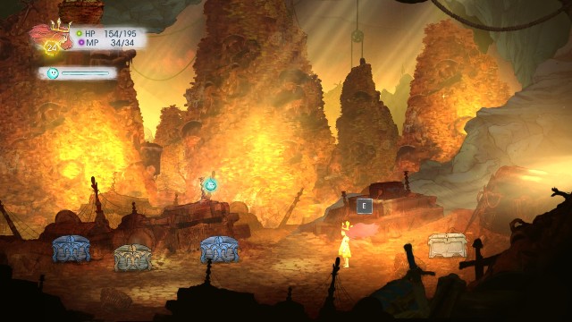 From the right: Faery Nectar, Rough Citrone,Rough Emerald and Rivive. - Chapter 6 | Collectibles - Collectibles - Child of Light Game Guide