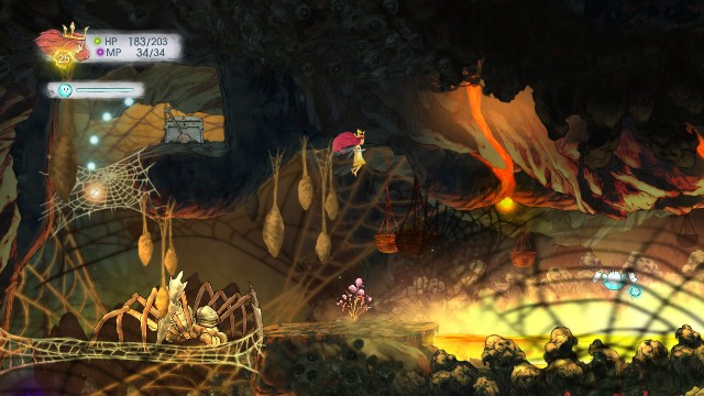 In the stone, there is a Magic Defence Elixir, while in the chest - a Tumbled Emerald - Chapter 6 | Collectibles - Collectibles - Child of Light Game Guide