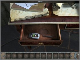 Go back upstairs to the office (stairs on the depth of the screen) and open Marcel's desk drawer (zoom) - Walkthrough - Brittany - Museum - Part 1 - Brittany - Chronicles of Mystery: The Tree of Life - Game Guide and Walkthrough