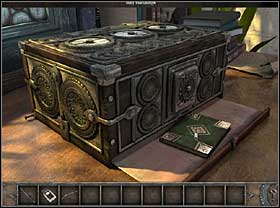 Localize the lock and use the key found in the chest - Walkthrough - Brittany - Museum - Part 2 - Brittany - Chronicles of Mystery: The Tree of Life - Game Guide and Walkthrough