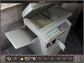 Go to the right side of the room at take a look at the photocopier there (zoom) - Walkthrough - Brittany - Museum - Part 3 - Brittany - Chronicles of Mystery: The Tree of Life - Game Guide and Walkthrough