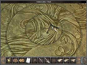 Take a look at the relief (zoom), at its centre to be exact (another zoom) - Walkthrough - Venice - Plazza Celeste - Venice - Chronicles of Mystery: The Tree of Life - Game Guide and Walkthrough