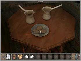 Now approach the small table in the right corner (zoom) - Walkthrough - Cairo - Cafe - Cairo - Chronicles of Mystery: The Tree of Life - Game Guide and Walkthrough