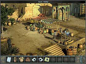 Take the dry scarf from the string (zoom) - Walkthrough - Cairo - Square - Cairo - Chronicles of Mystery: The Tree of Life - Game Guide and Walkthrough