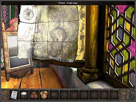Once back in the room, approach the mirror (zoom), take it off and take the map copy - Walkthrough - Cairo - Hotel - Cairo - Chronicles of Mystery: The Tree of Life - Game Guide and Walkthrough