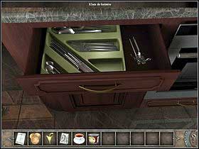 Now check the drawer on the left (zoom) and take the canned meat from the upper shelf - Walkthrough - Yacht cruise - Cairo - Chronicles of Mystery: The Tree of Life - Game Guide and Walkthrough