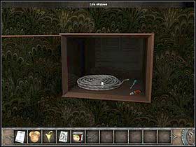 Move to the stairs (left) and check the cubby in the wall - Walkthrough - Yacht cruise - Cairo - Chronicles of Mystery: The Tree of Life - Game Guide and Walkthrough