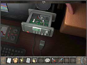 Approach the radio (in the right corner; zoom) and report to the police about your suspicions about the count (you just need to click the radio lid) - Walkthrough - Yacht cruise - Cairo - Chronicles of Mystery: The Tree of Life - Game Guide and Walkthrough